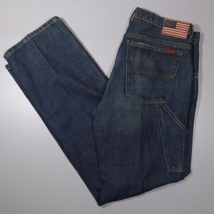 Polo Ralph Lauren 5 pocket Carpenter Jeans Flag Blue Denim Mens 32 x 34